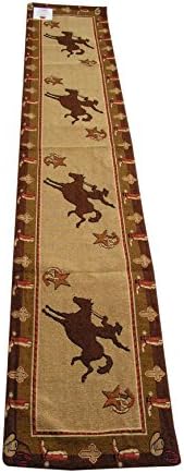 Kinara Cowboy Jacquard Table Runner 13x72 inches RaaKha