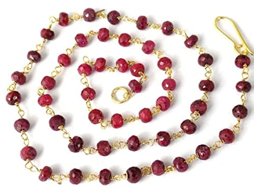 Chaîne rubis argent anti ternissement pour fabriquer des bijoux durables