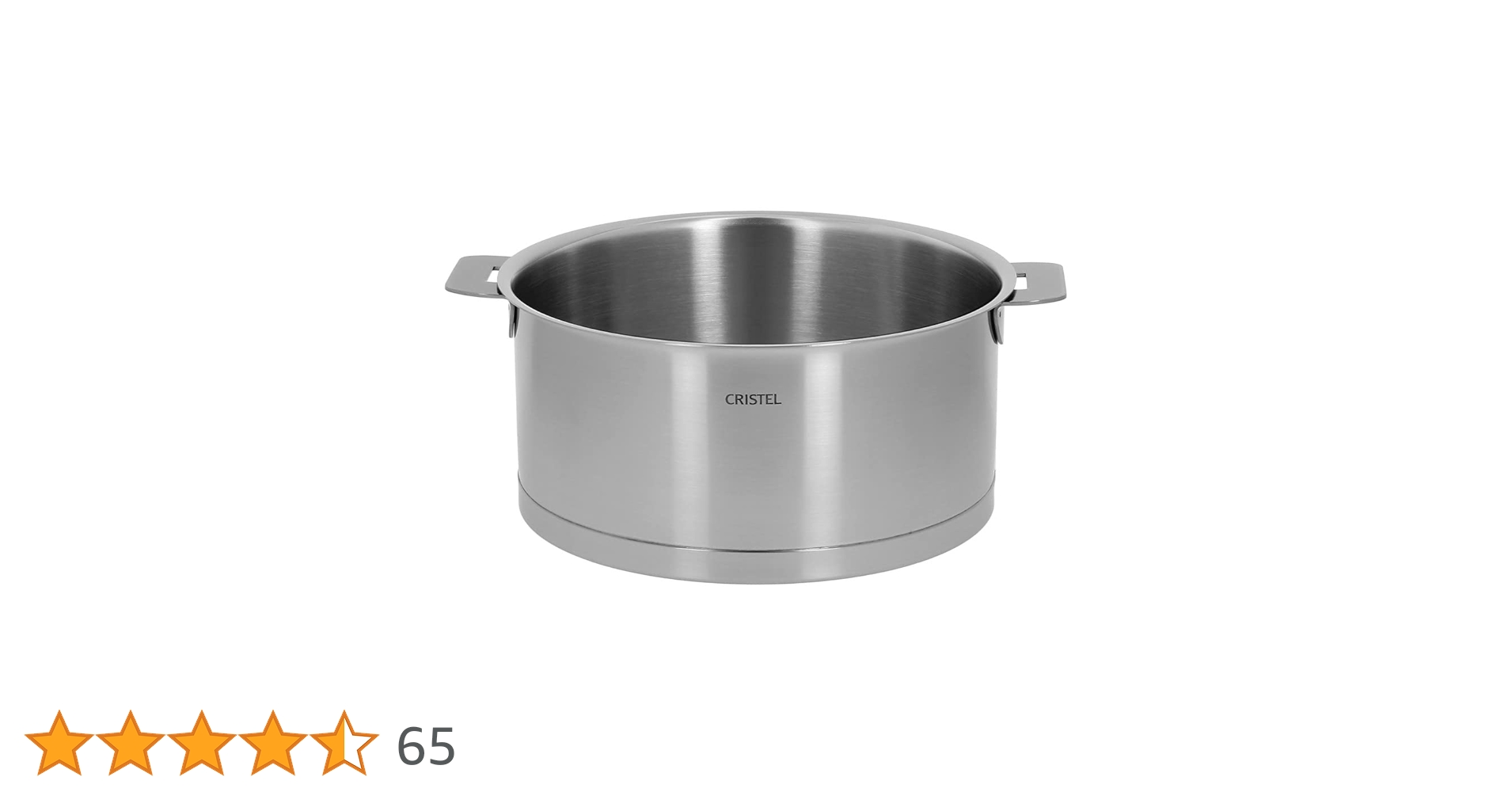 【美品】クリステル　Lシリーズ　18cm　深鍋　オールステンレスフタ　IH対応 CRISTEL クリステル鍋 Lシリーズ 両手鍋深型 2.0L 18cm C18QL