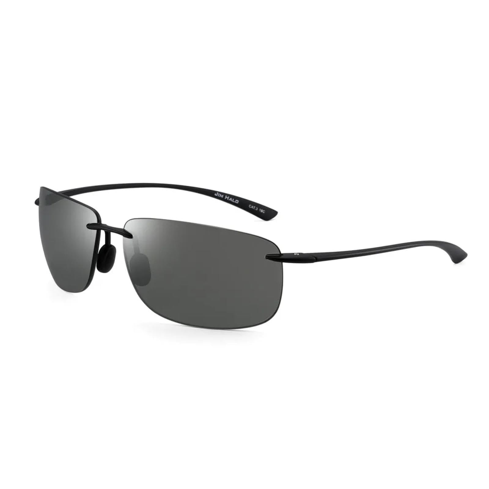 Occhiali da sole con protezione UV400 | Ultraleggeri per uomo e donna, montatura senza montatura in TR90 | Lenti color caramella per sport all'aria aperta e guida