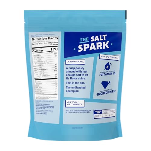 Image of Blue Diamond Almonds, Low Sodium Lightly Salted Snack Nuts, Plant-Based Protein and Fiber Salty Snacks, Great for Holidays, Parties, Events, Lunch, Pantry Staple, 25 Oz Resealable Bag (Pack of 1)