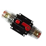 ZOOKOTO 50 Amp Circuit Breaker With Manual Reset Fuse Holder for Auto Car Marine Boat Stereo Switch Audio Inverter System Protection