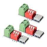 AYWHP USB-C PD Trigger Board Modul, PD/QC Decoy Board mit DIP-Schalter für 5V/9V/12V/15V/20V Schnellladung, Power Delivery Boost-Modul, Kompatibel mit PD3.0/2.0 & QC（3 Stück）