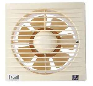 HomeShield Krishaus || 150 mm AXIAL Fan for Kitchen, Bathroom, and Office || Copper Motor || 150mm (Ivory)