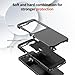 Taneny for Samsung Galaxy Z Flip 7 FE/Galaxy Z Flip 6 Case with Hinge Protection, Shockproof Drop Proof Full Body Protective Slim Cover Protective Case for Galaxy Z Flip7 FE/Z Flip6 (Black)