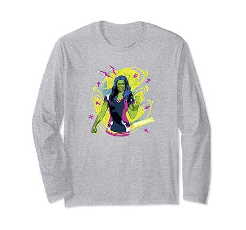T-shirt She-Hulk manches longues pour remplacer les vêtements monochromes par un style graffiti