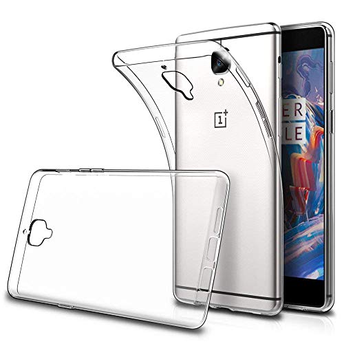 LuluMain Soft TPU Transparent Fit Protector Case for OnePlus 3, OnePlus 3T, Anti Slip, Scratch Resistant