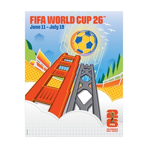 Image of FIFA World Cup Tournament Logo Magnet - Officially Licensed FIFA World Cup Magnet - Vibrant Host City Design - Durable Strong Hold - Perfect for Fridges, Lockers & Collectors