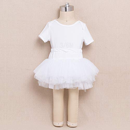 Image of Anbaby Baby Girls Soft Tutu Skirt Toddler Ruffled Pants Diaper Cover
