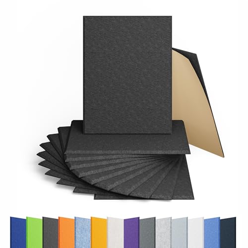 Image of 12 Pack Rectangle Acoustic Panels Self Adhesive Sound Proof Foam(Black)