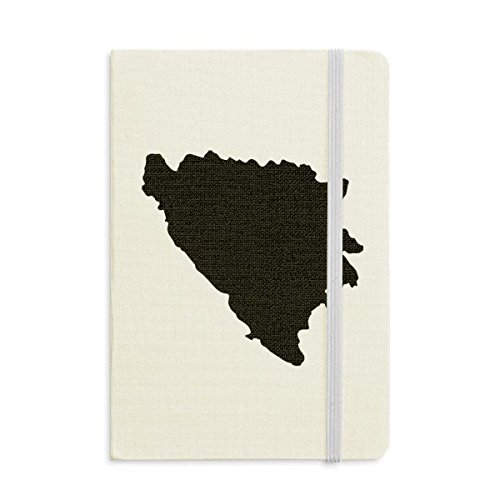 Carnet A5 Bosnie-Herzégovine haut de gamme avec sa reliure rigide en tissu