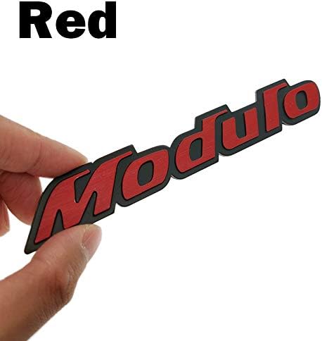 Amazon Co Jp Zhxsm 3dアルミモデューロスポーツエンブレムクロームリアのバッジ車のトランクステッカーカースタイリング Color Name Red おもちゃ