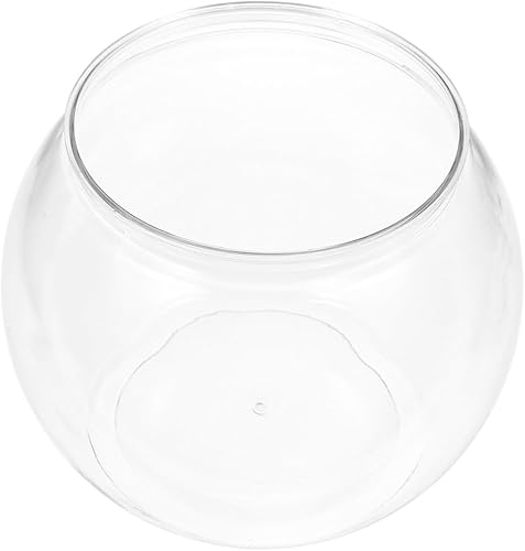 Didiseaon Cuenco de pescado de plástico acuario tanque de peces pequeño pecera de plástico Ivy cuencos para centros de mesa de dulces, suministros disponible en Yaxa Peru
