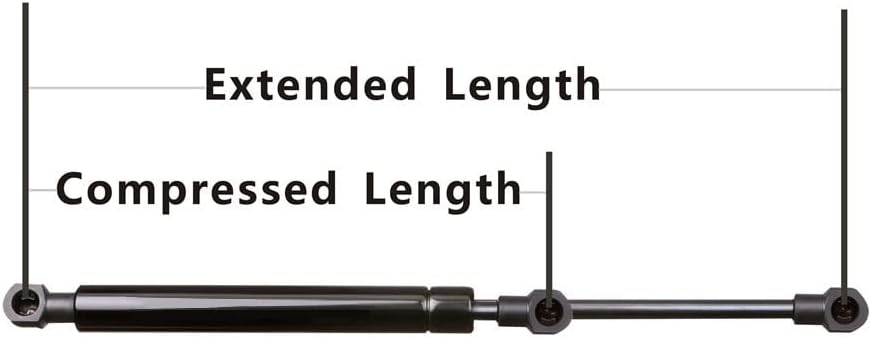6869 Rear Window Glass Lift Supports Shocks Struts Arms Prop Rod Damper Gas Springs for Cadillac Escalade Chevrolet Suburban Tahoe GMC Yukon 2015-2020, SG330128 22792759 22792760, Pack of 2