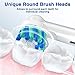 Replacement Brush Heads for Oral B, 16 Pcs Toothbrush Replacement Heads Compatible with Oral B Pro1000 Pro3000 Pro5000 Pro7000, Includes 4 Floss, 4 Cross, 4 Precision & 4 Whitening Brush Heads