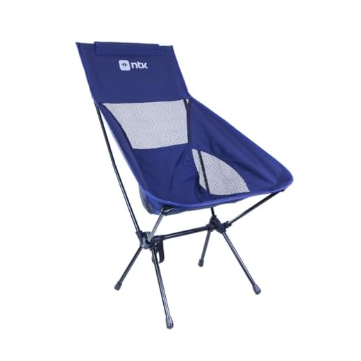 NTK, Cadeira Compact Dobrável Compacta para Atividades ao Ar Livre, Camping, Trilha, Pesca e Lazer, Peso Suportado até 90kgs.