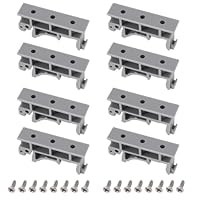 Create idea Relaishalter, DIN-Schienen-Montagehalter für 34-mm-Relais, Leiterplatten, kleine Module, Schienenmontage, 4 Paar