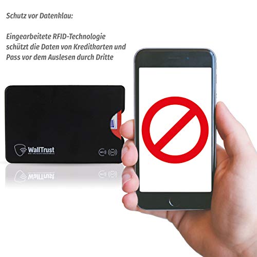 WallTrust Housse de Protection RFID pour Cartes de crédit, Lot de 3, Noires - Image 4