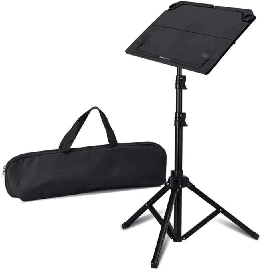 Leggio per spartiti, portatile, regolabile in altezza, con custodia, supporto universale per spartiti, design pieghevole per musicisti
