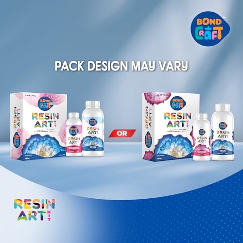 Image of Epoxy Resin Art 1.2 Kg|Crystal Clear 2-Part Liquid Epoxy for DIY Crafts, Jewellery, and Casting Projects | Glossy Finish, Bubble-Free, UV-Resistant, Self-Levelling Resin