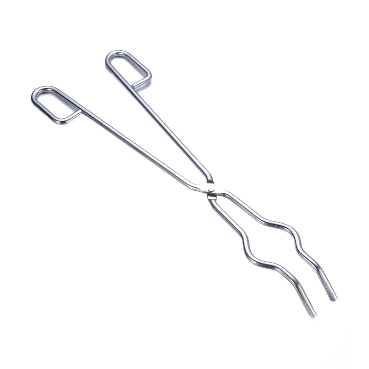 iplusmile Chromstahl-kratzzange Mit Rutschfestem Griff Hitzebeständig Für Tiegel Kolben Und Bechergläser Langlebiges Laborzubehör in Silber