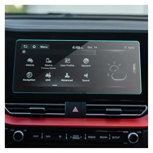 Film de protection en verre trempé haute sensibilité pour Kia NIRO 2020-2021 10,25"