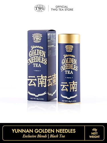 Image of TWG Tea | Yunnan Golden Needles | Black Tea | Nutty & Malty | Haute Couture Tin, 40g | Gift Set