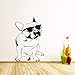 Produktbild Lustige Hund Sonnenbrillen Französisch Bulldog Wandaufkleber Vinyl Wandbild Wandkunst Aufkleber Kinderzimmer Tapete Dekoration 30X51 Cm