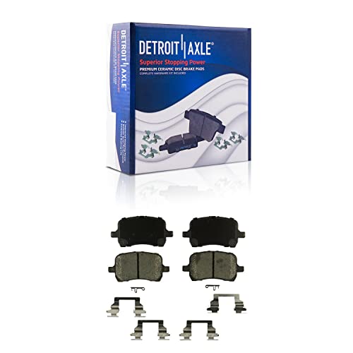 Image of Detroit Axle - Front Brake Kit for Chevrolet Malibu Pontiac G6 Saturn Aura, Disc Brakes Rotors Ceramic Brake Pads Wheel Lug Nuts Replacement: 11.65'' inch Front Rotor