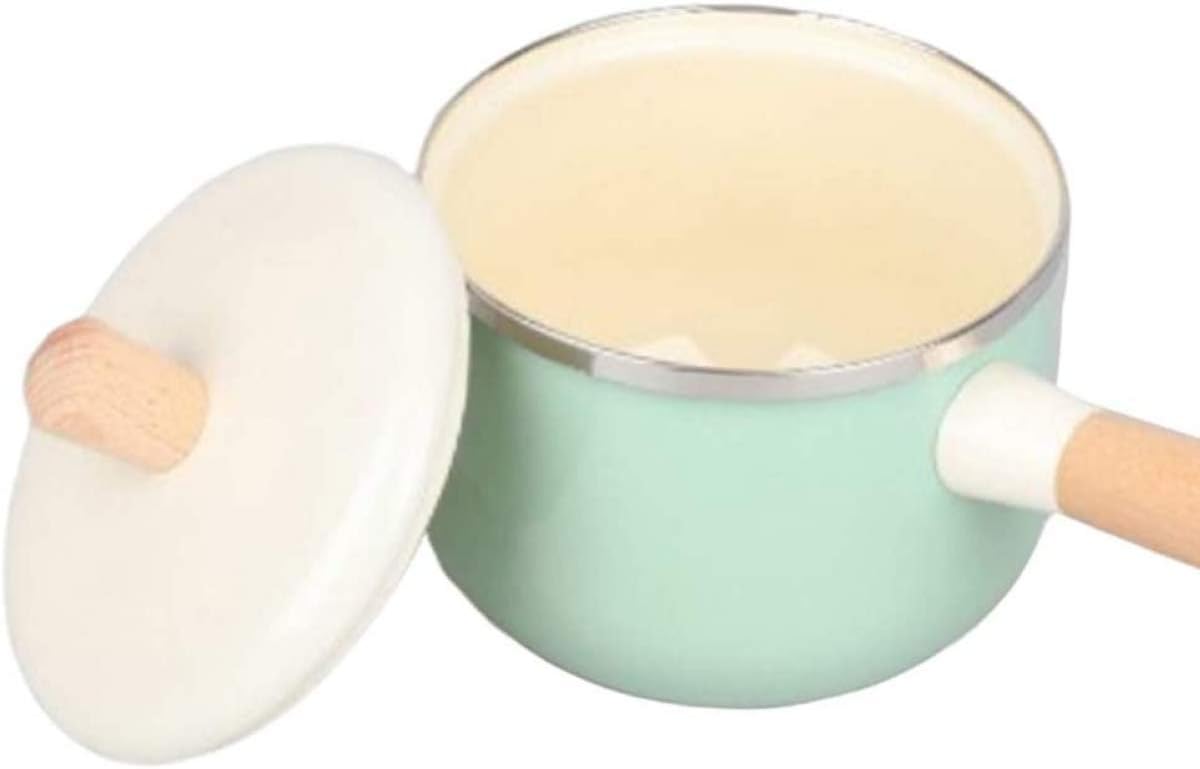qiuqiu 1.5 L Induction Milk Pot Simmer Pot Saucepan 15 Cm Casserole for Milk, Coffee, Tea, Butter