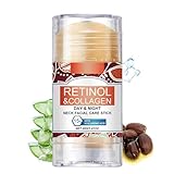 Retinol & Collagen Neck Facial Care Stick, Anti Aging Neck and Décolleté Firming Cream - Tighten and Hydrate Skin Day & Night Neck Tightening Cream Firm Repair Sagging Rejuvenates Skin - 1.41 Oz