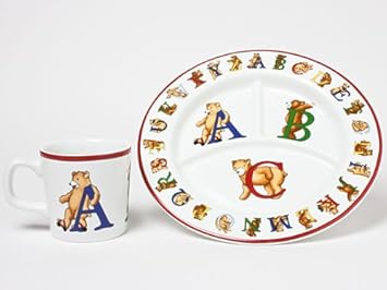Amazon ティファニー Abcベアーズ カップ ランチプレート ベビー食器 Tiffany 37 子ども用食器 カトラリー オンライン通販