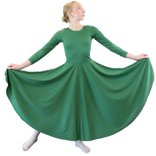 Danzcue Girls Praise Dance Dress – Loose Fit, Full Length