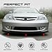 MagicDrift Front Bumper Lip Chin Spoiler, Compatible with 2004-2005 Honda Civic Coupe Sedan, A-Spec Style PU Front Lower Splitter Protector, Unpainted Black, 1PC