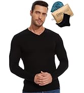 MERINNOVATION Merino Wool Base Layer Mens - 100% Merino Wool Shirts for Men Lite - Midweight Long...