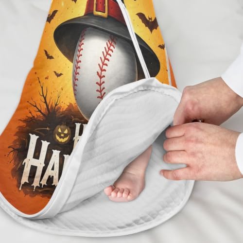 Kigai Happy Halloween Baby Sleep Sack Wearable Blanket Sleeping Bag 2-Way Zipper Soft Swaddle Transition Sack — view 4