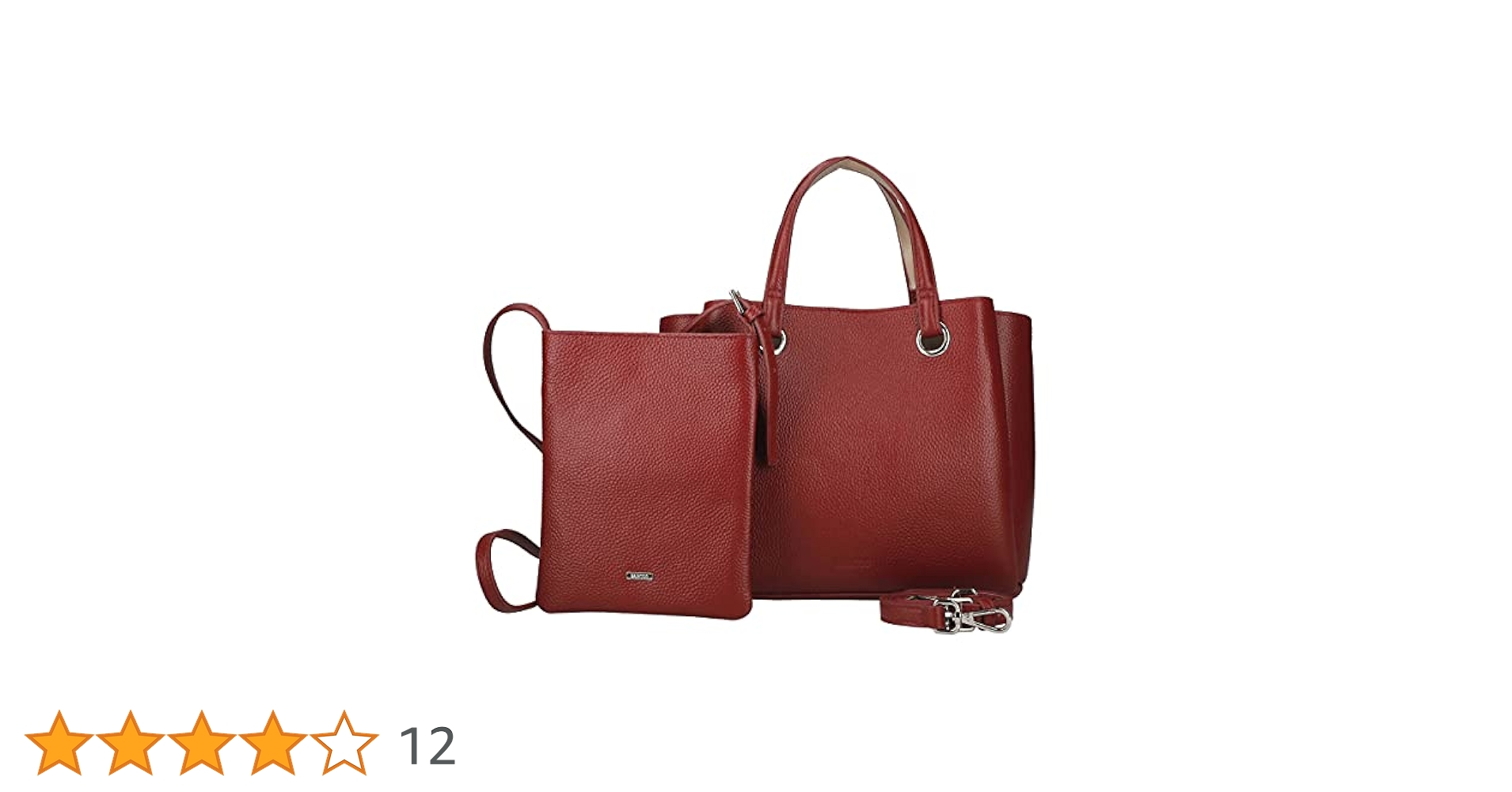 Amazon | [バルコス] シュリンクレザーハンドバッグ