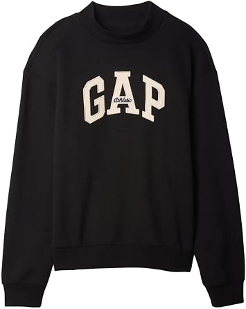 GAP Mens Logo Mockneck Crew Sweatshirt