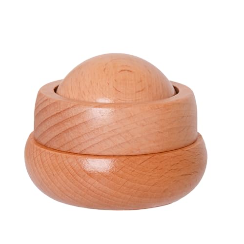 DAOZWUBGIH Wood Massage Ball,Massage Roller Ball for Sore Muscles Deep Tissue,Lymphatic Drainage Massager for Shoulders, Neck, Back, Foot,Joint Pain