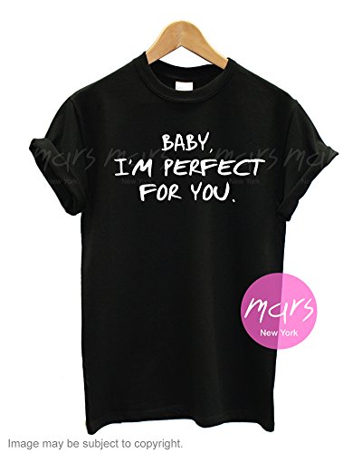 Mars NY Unisex One Direction Baby, I'm Perfect for You Tshirt (Medium, Black)