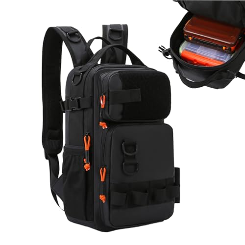 Genérico Mochila de Pesca - Bolsa De Pesca Para Hombre - Mochila Impermeable Ligera Y Portátil Para Viajes Caza Camping Senderismo En Agua Salada Y Dulce
