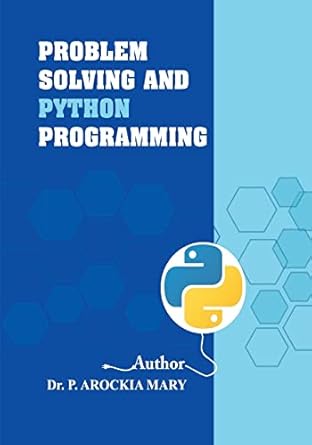 Amazon.com: Problem Solving and Python Programming: 9789390082605: P ...