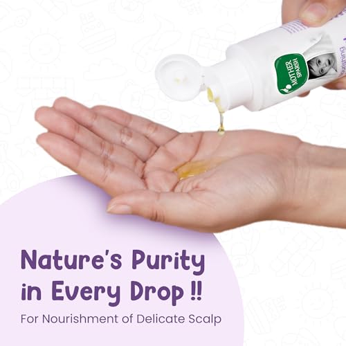 Image of Mother Sparsh Nourishing Baby Hair Oil | Soothe & Nourishes Delicate Baby Scalp | Suitable Hair Oil for Newborns | Paraben Free, Sulphate Free- 100ml