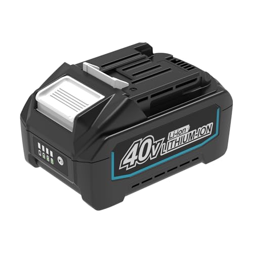 energup 40V 5.0Ah BL4040 Compatible with Makita 40V max Battery BL4025 BL4040 BL4040F BL4050F BL4080F Replacement for Makita 40V Battery (with remaining Capacity Display)