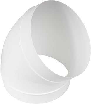 150mm Pipe 45 Degree Angle Hose Ventilation Round Pipe Bend Connector 15cm