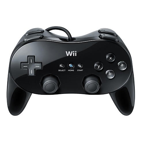 Wii Classic Controller Pro Black (Renewed)