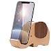 Apor Cell Phone Stand, Wood Made Elephant Phone Stand for Smartphone with Pen Holder Desk Organizer (Larger)