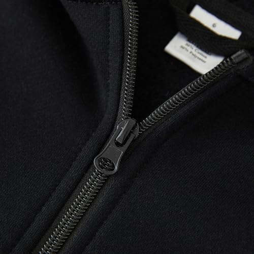 UMELOK Kids Full Zip-Up Hoodie Solid Sweatshirt for Boys and Girls4