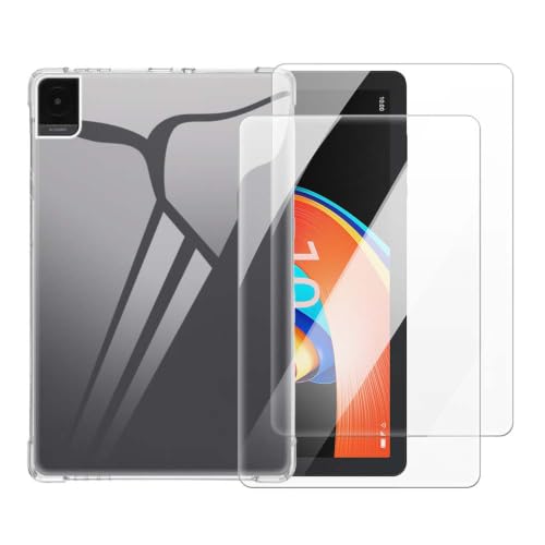 Funda y cristal templado para TCL Tab 10L Gen 2 10.1 pulgadas 2023 carcasa transparente