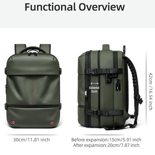 Sac à dos sous vide étanche de 48L avec compartiment de compression intégré - 5